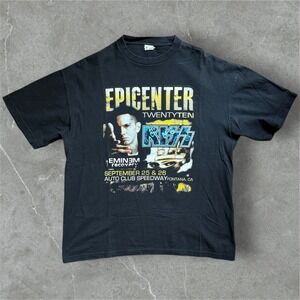 Alstyle T Shirt Mens‎ XL Black Epicenter TwentyTen Eminem Kiss Concert  Club